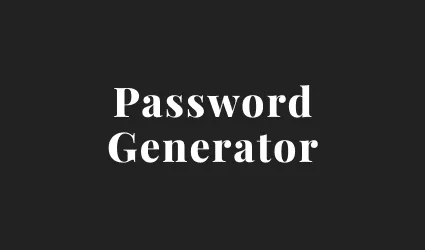 thehamza.tech Project - Password Generator